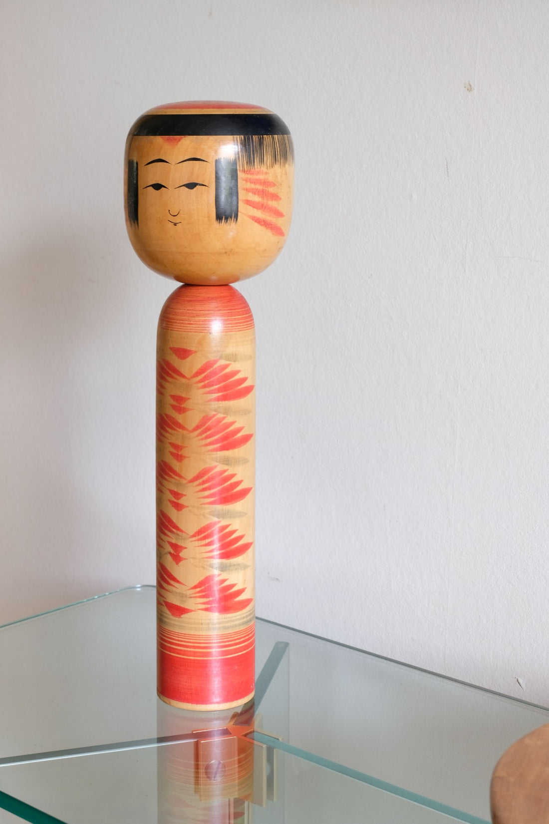 Handcrafted Vintage Japanese Kokeshi Doll with Artist Signature