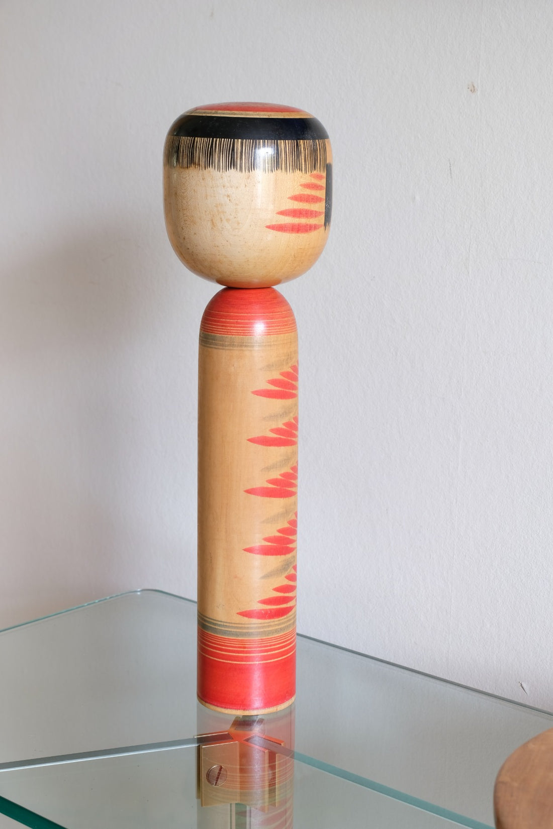Handcrafted Vintage Japanese Kokeshi Doll with Artist Signature