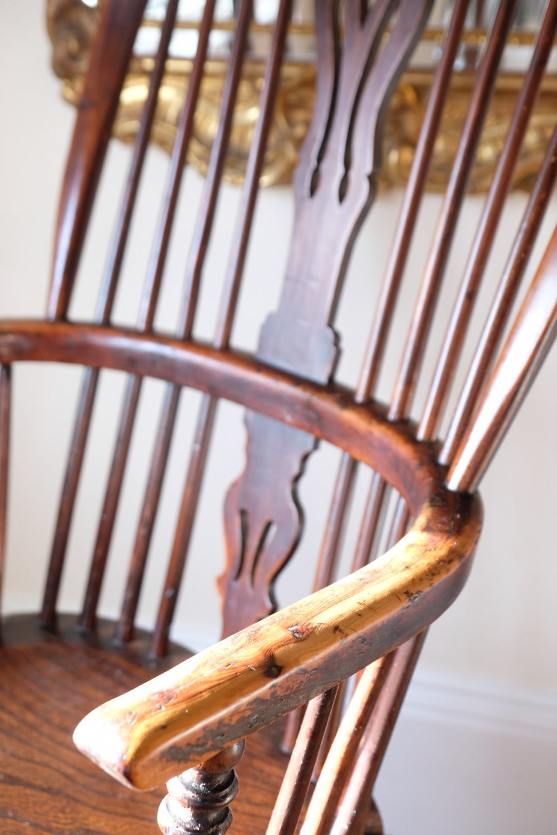 Windsor Chair With Pierced Central Splat Circa 1860