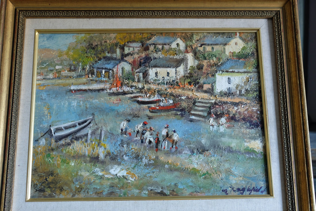 Life On The River Oil On Canvas By Ira Englefield