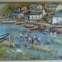 Life On The River Oil On Canvas By Ira Englefield