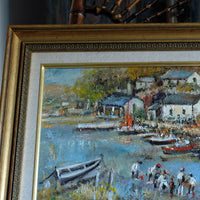 Life On The River Oil On Canvas By Ira Englefield