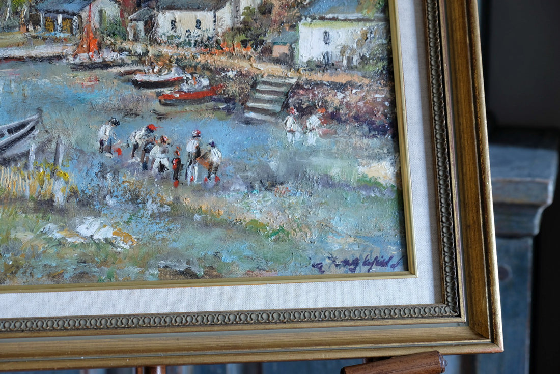 Life On The River Oil On Canvas By Ira Englefield