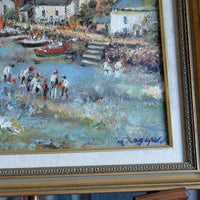 Life On The River Oil On Canvas By Ira Englefield