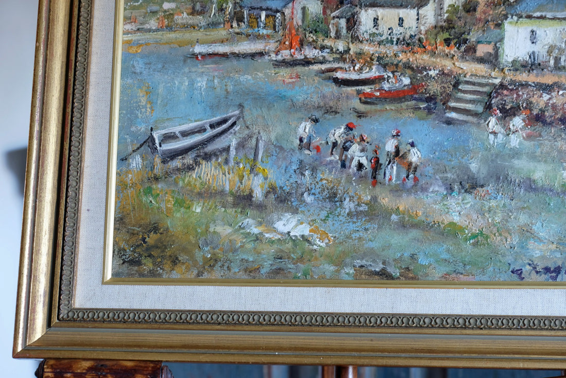 Life On The River Oil On Canvas By Ira Englefield