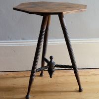 Octagonal Topped Bobbin Legged Gypsy Table