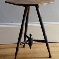 Octagonal Topped Bobbin Legged Gypsy Table