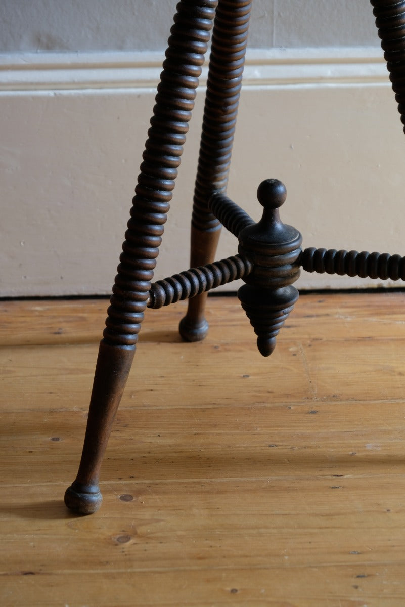 Octagonal Topped Bobbin Legged Gypsy Table