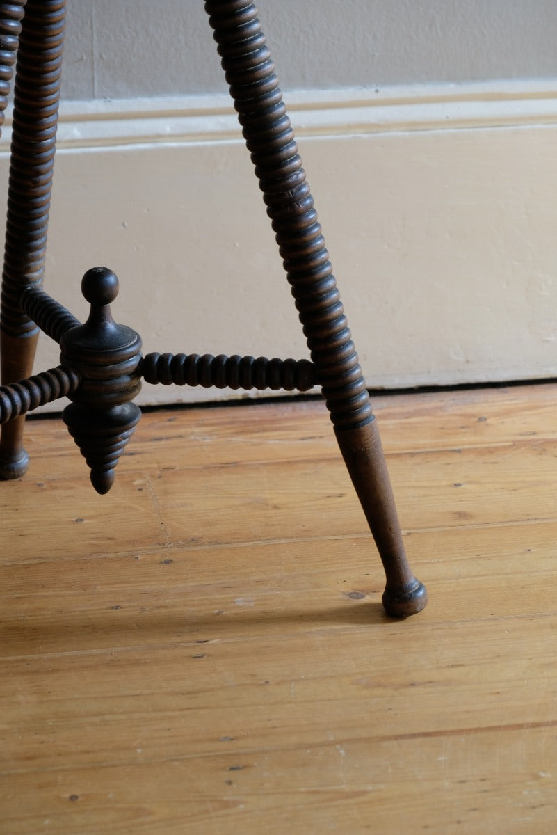 Octagonal Topped Bobbin Legged Gypsy Table