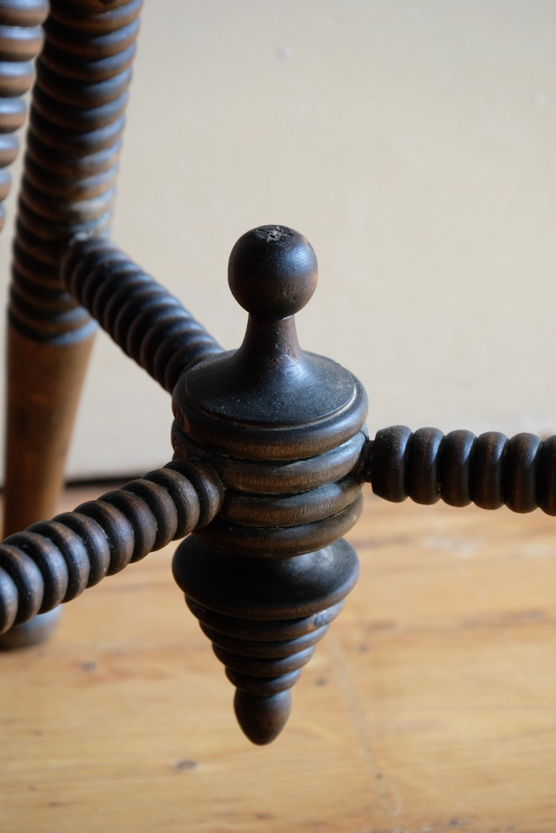 Octagonal Topped Bobbin Legged Gypsy Table