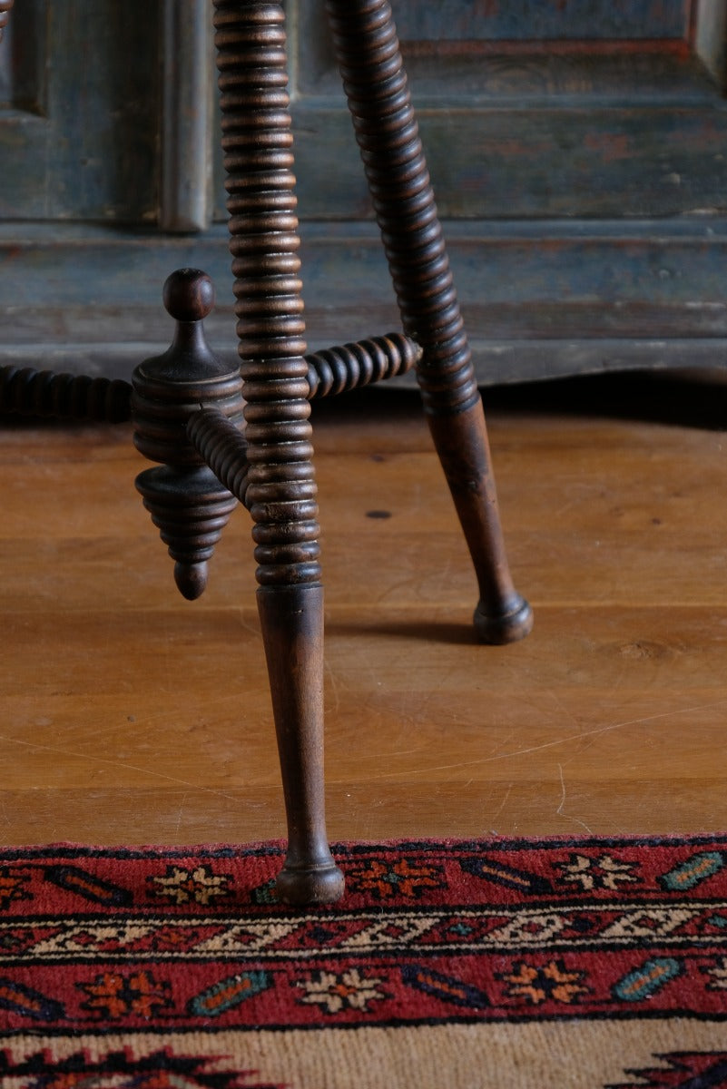 Octagonal Topped Bobbin Legged Gypsy Table