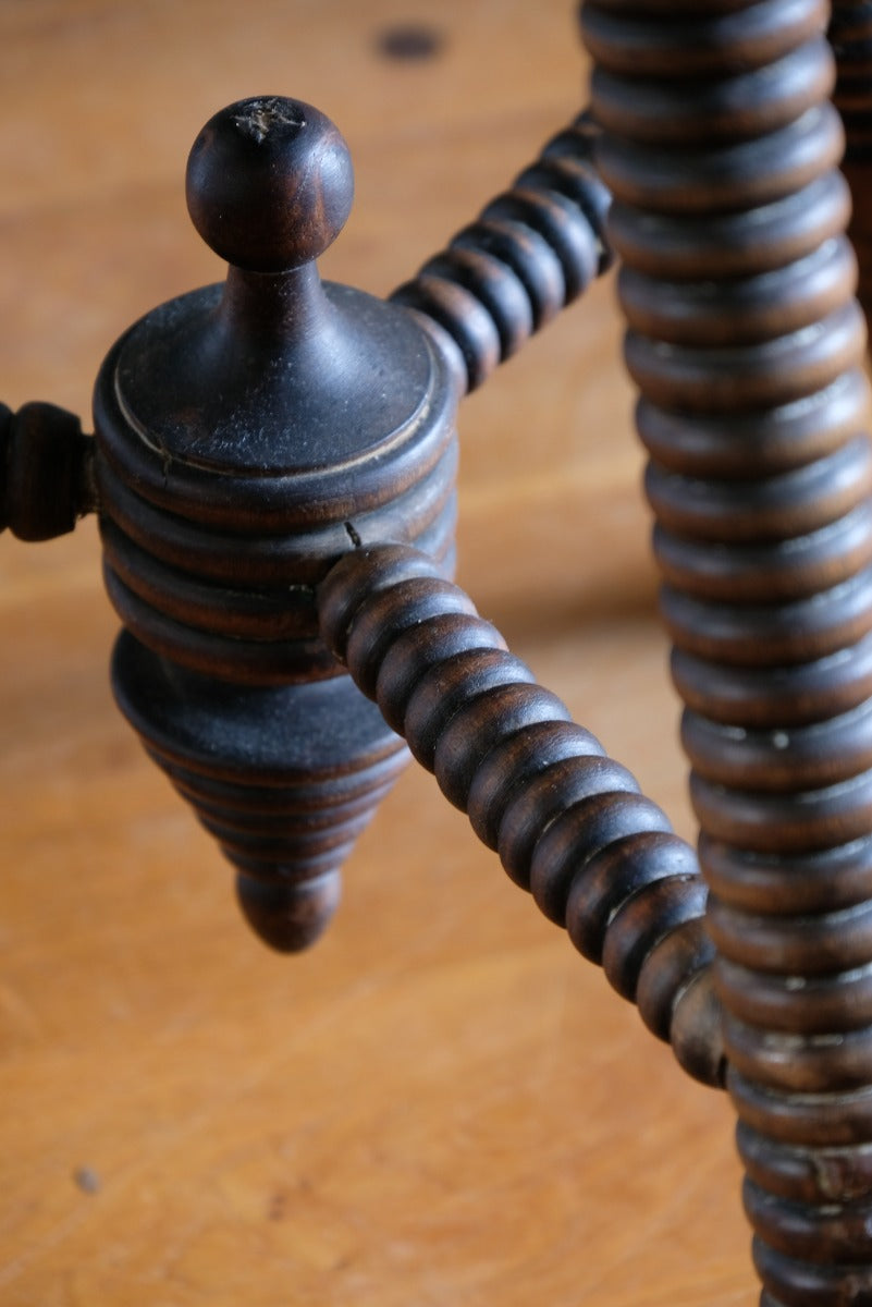 Octagonal Topped Bobbin Legged Gypsy Table