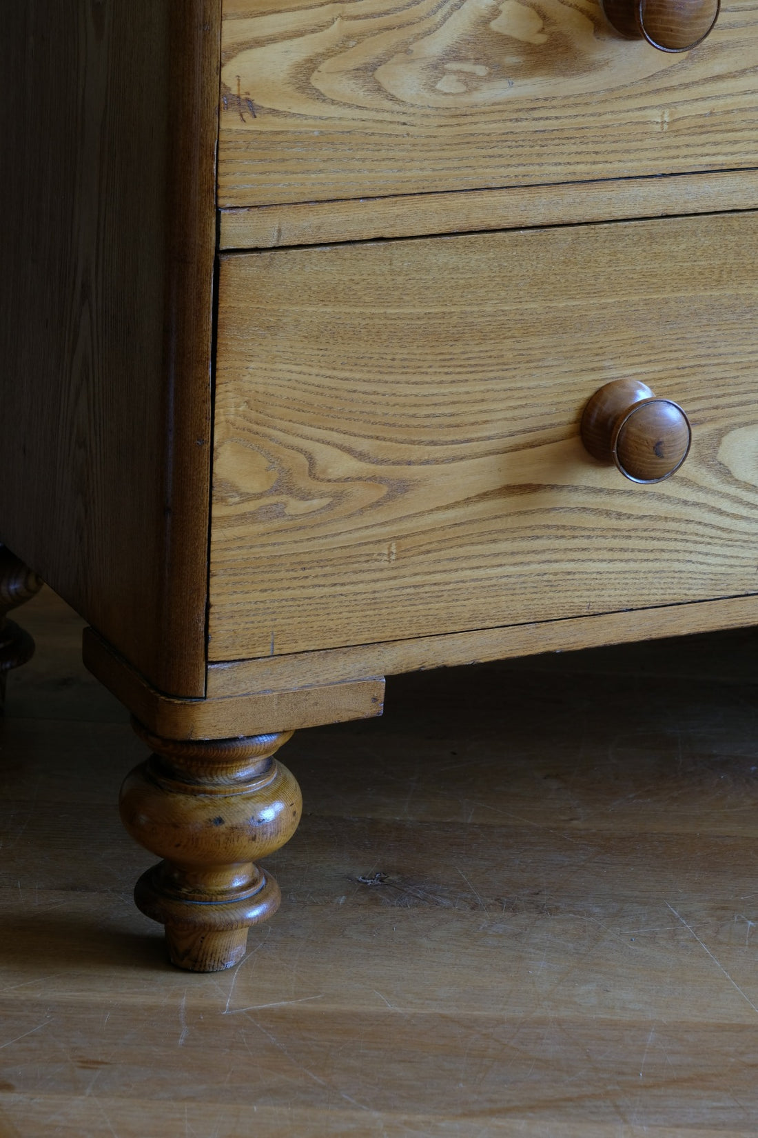Antique Ash Chest Of Drawers Two Small Over Four Long Drawers Circa 1860