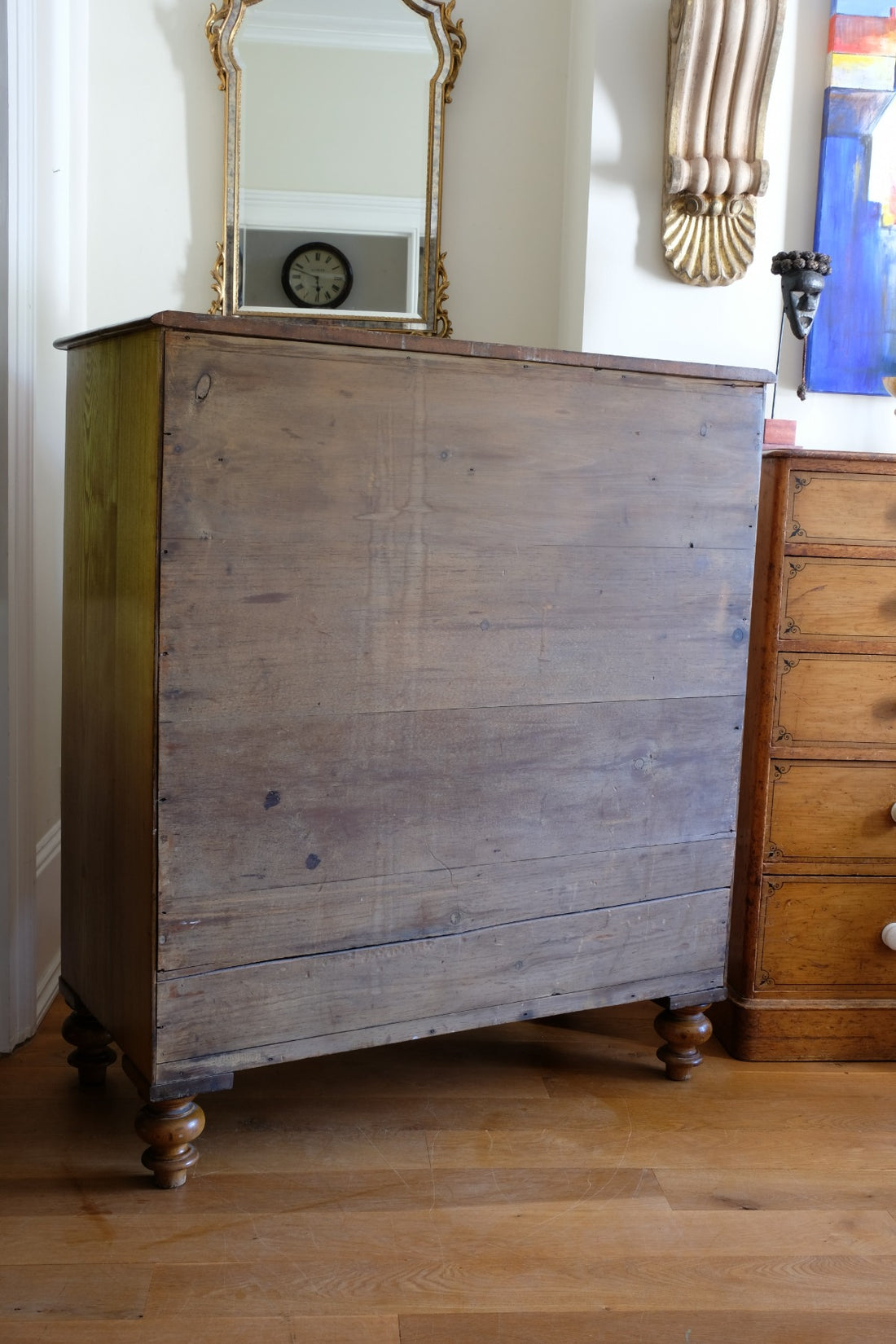 Antique Ash Chest Of Drawers Two Small Over Four Long Drawers Circa 1860