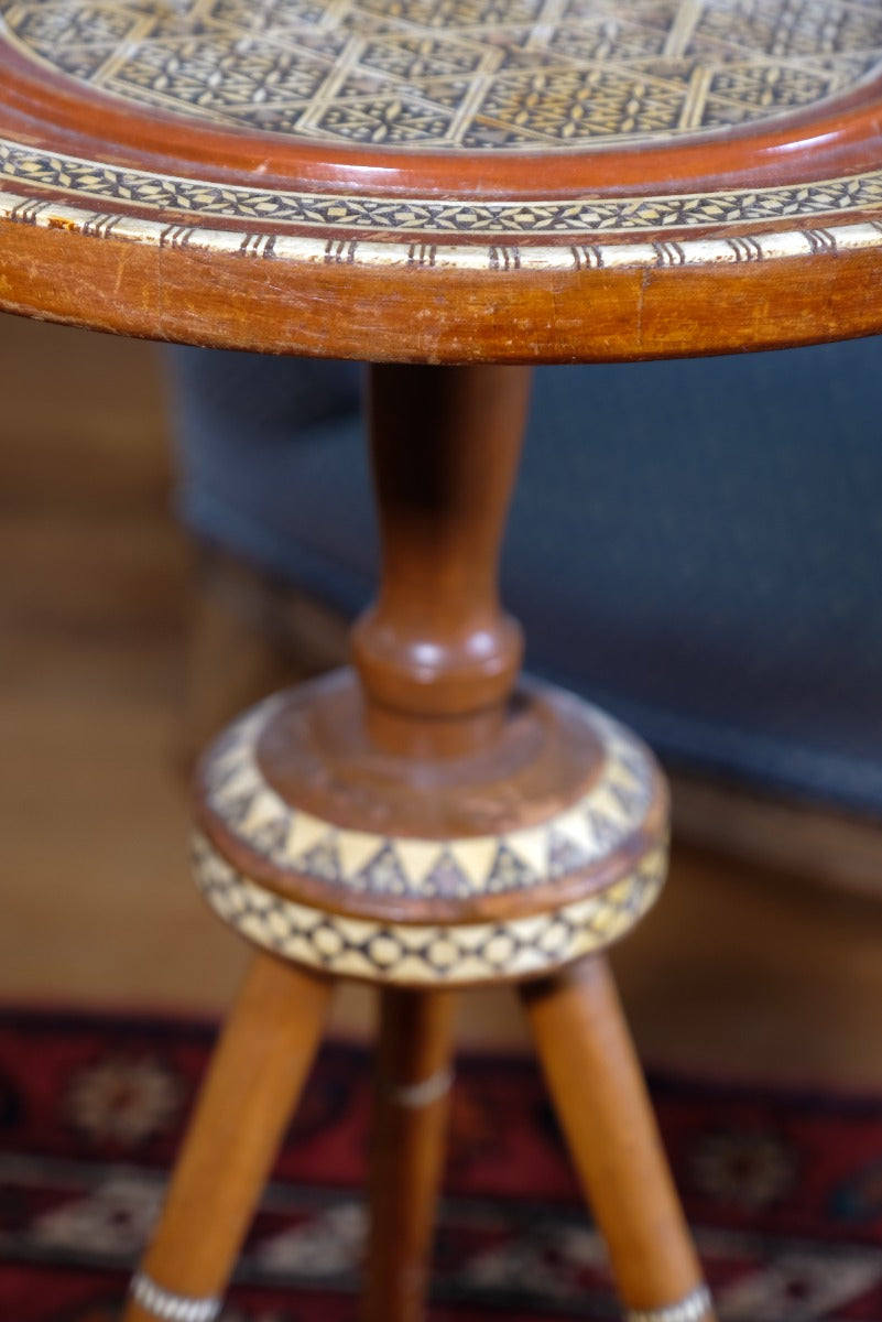 Islamic Style Inlaid Lace Makers Candle Table