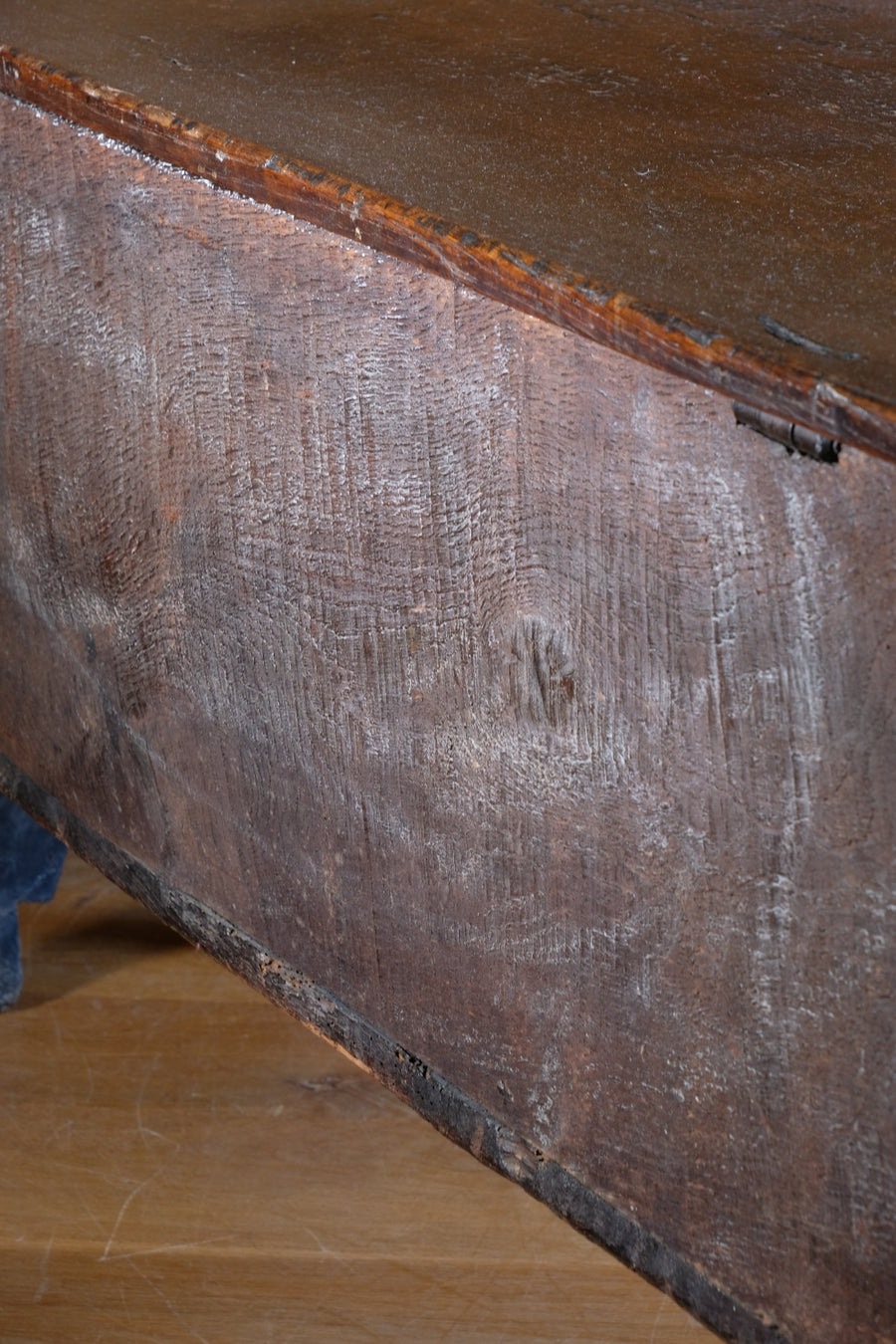 Carved Oak Coffer from the Charles II Era (c.1640–1660), ‘E.H.’ Initials