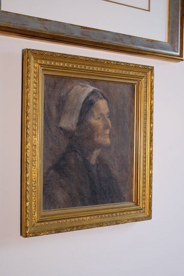 Portrait Of A Women Oil On Canvas
