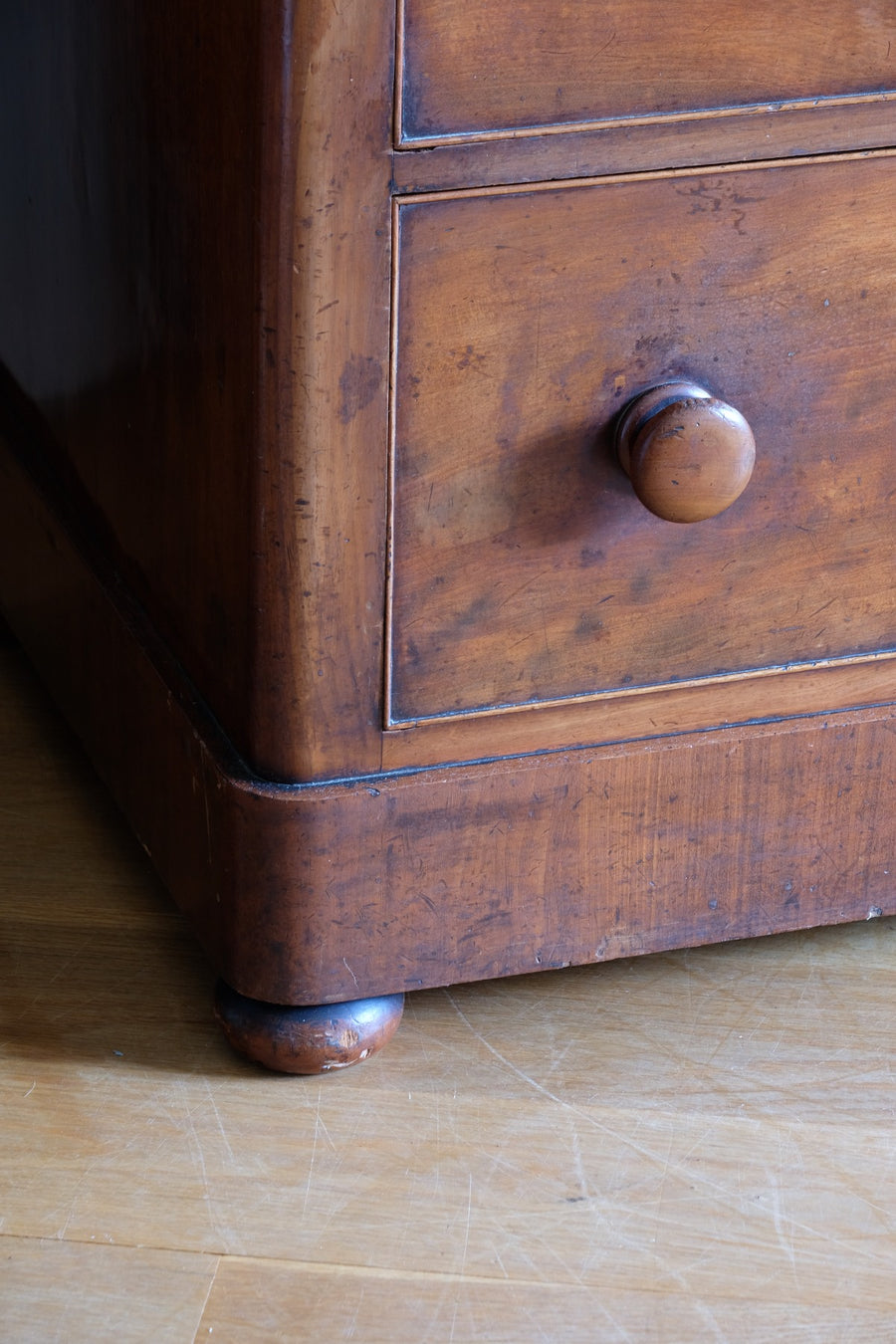 Victorian Mahogany Chest of Drawers – 2‑over‑3 Large Storage