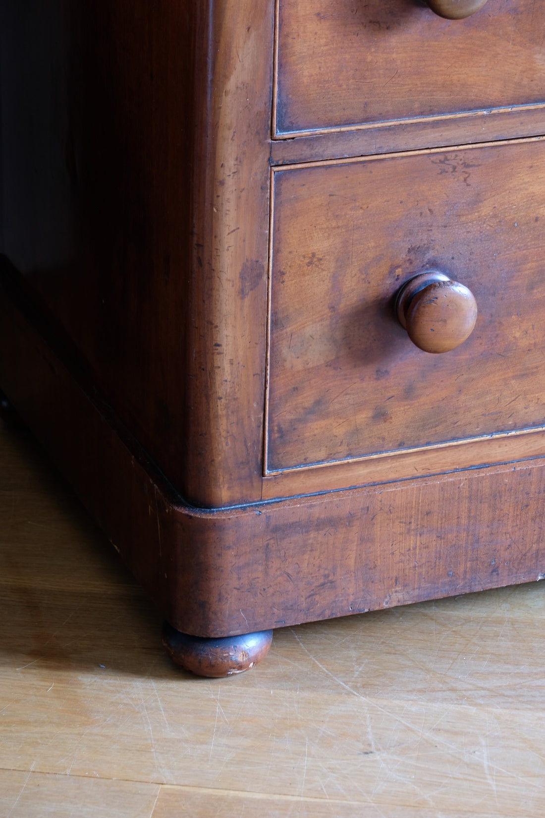 Victorian Mahogany Chest of Drawers – 2‑over‑3 Large Storage