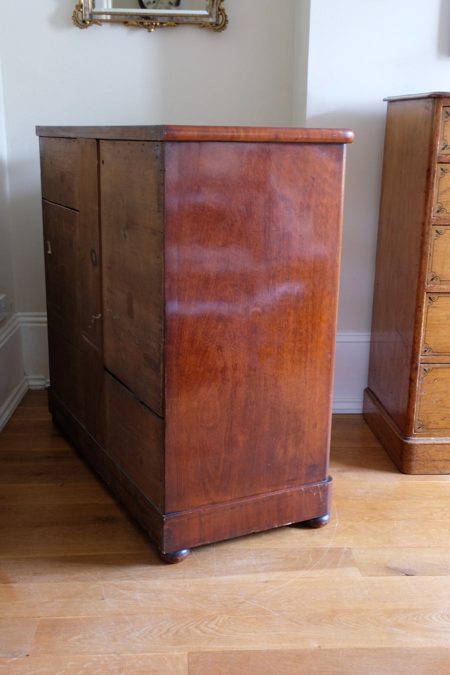 Victorian Mahogany Chest of Drawers – 2‑over‑3 Large Storage