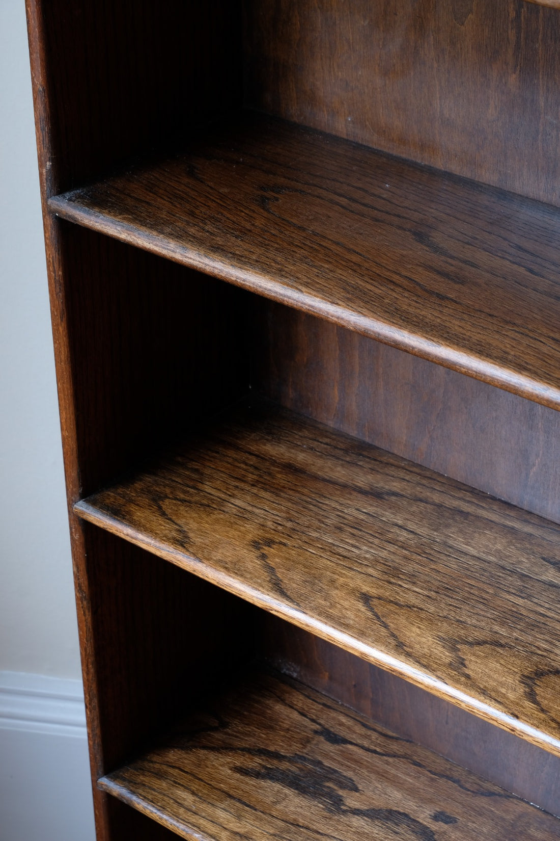 Waring and Gillow English Oak Gallery Top Bookcase Dated 1932