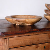 Burr Oak Turned Shallow Bowl 1001838