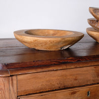 Burr Oak Turned Shallow Bowl 1001838