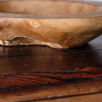 Burr Oak Turned Shallow Bowl 1001838