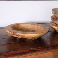 Burr Oak Turned Shallow Bowl 1001838