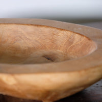 Burr Oak Turned Shallow Bowl 1001838