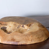 Burr Oak Turned Shallow Bowl 1001838