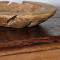 Burr Oak Turned Shallow Bowl 1001836