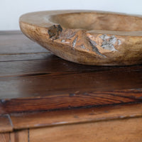 Burr Oak Turned Shallow Bowl 1001836