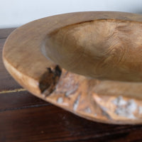 Burr Oak Turned Shallow Bowl 1001836