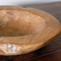 Burr Oak Turned Shallow Bowl 1001836