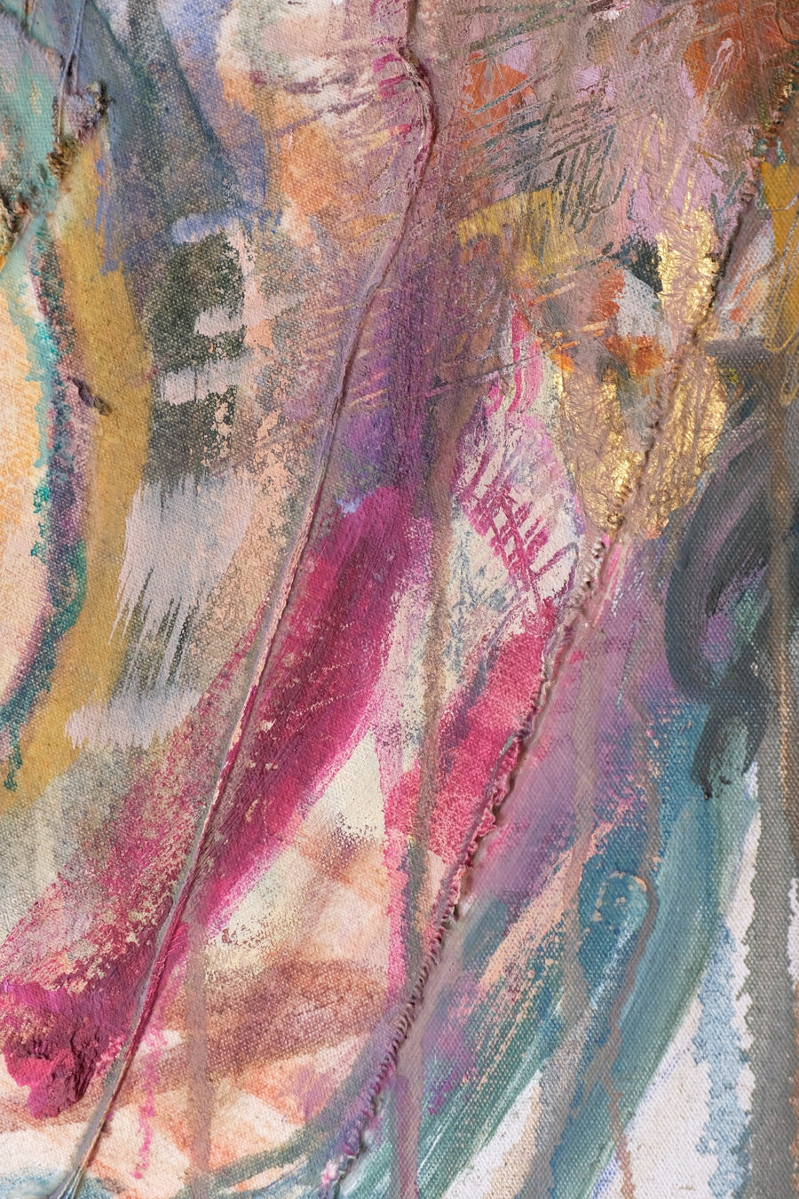 Man with Gold Tooth – Neo-Expressionism Oil Portrait by Sandra Shashou, 2005
