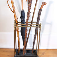Edwardian Brass And Cast Iron Stick And Umbrella Stand Circa 1910