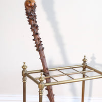 Edwardian Brass And Cast Iron Stick And Umbrella Stand Circa 1910