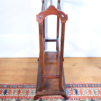 Victorian Inlaid Rosewood Towel Rail Clothes Horse Antique Stand