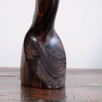 Carved Ebony Female Bust Sculpture Roland Ogiamien 1980 African Art