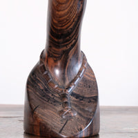 Carved Ebony Male Bust Sculpture Roland Ogiamien 1980 African Art