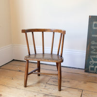 19th Century Bow Back Childs Stick Back Chair Elm & Beech