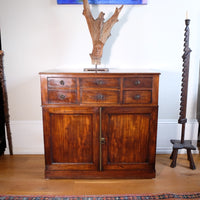 Antique George III Mahogany Sideboard – Multi-Drawer Cupboard Design