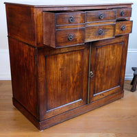 Antique George III Mahogany Sideboard – Multi-Drawer Cupboard Design