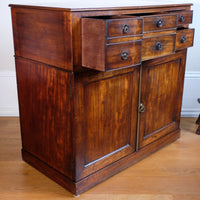 Antique George III Mahogany Sideboard – Multi-Drawer Cupboard Design