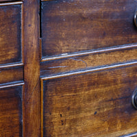 Antique George III Mahogany Sideboard – Multi-Drawer Cupboard Design
