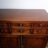 Antique George III Mahogany Sideboard – Multi-Drawer Cupboard Design