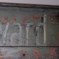 Vintage Mid-Century Hand-Painted Advertising Sign – Rare Distressed Original