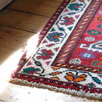 Middle Eastern Highly Decorated Vintage Rug Circa 1950's