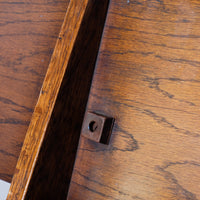 Antique Oak Folding Chapel Saddle Seat Bench Circa 1910